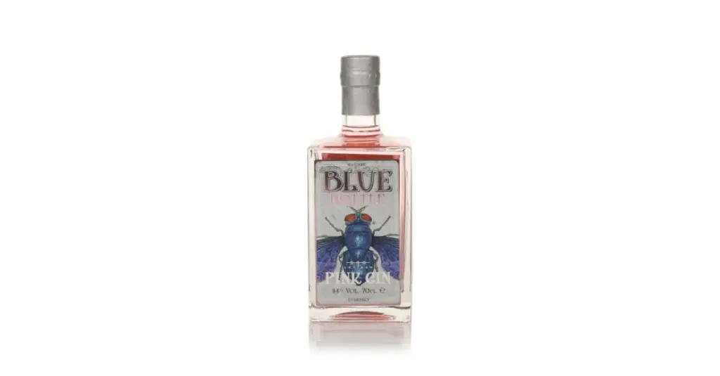 Blue bottle pink gin