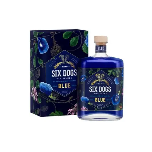 Six dogs blue