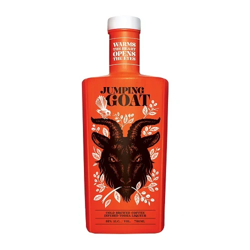 Jumping goat vodka liqueur