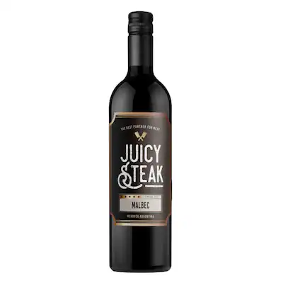 Juicy steak malbec