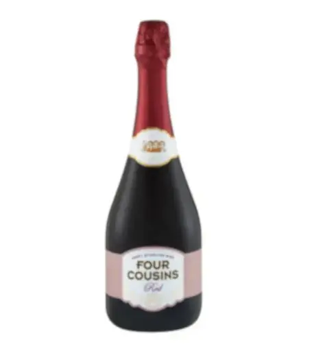 Four cousins red sparkling wine